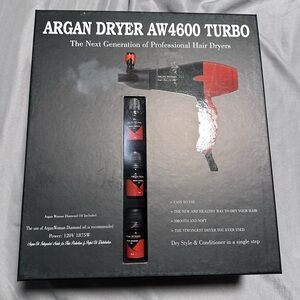 BNIB Argan Dryer AW4600 Turbo Hair Dryer
